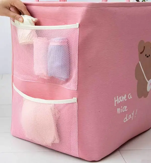 Classic Rectangular Polyester Fabric  Laundry Basket