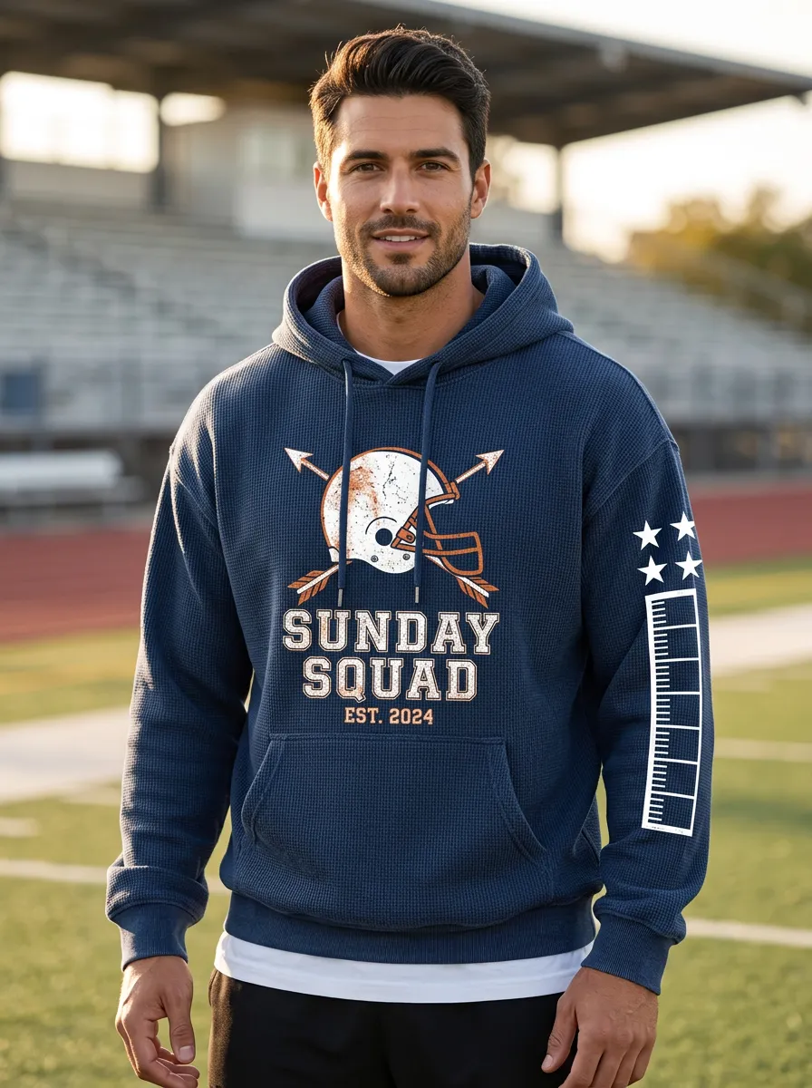Men's Football Sunday Squad Helmet Arrow Hoodie