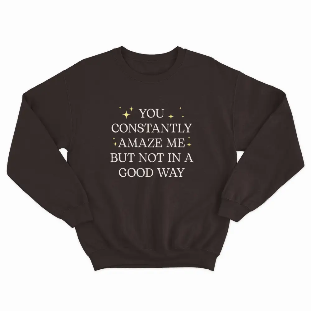 Amazing Style Fleece Crew Neck Sweatshirt