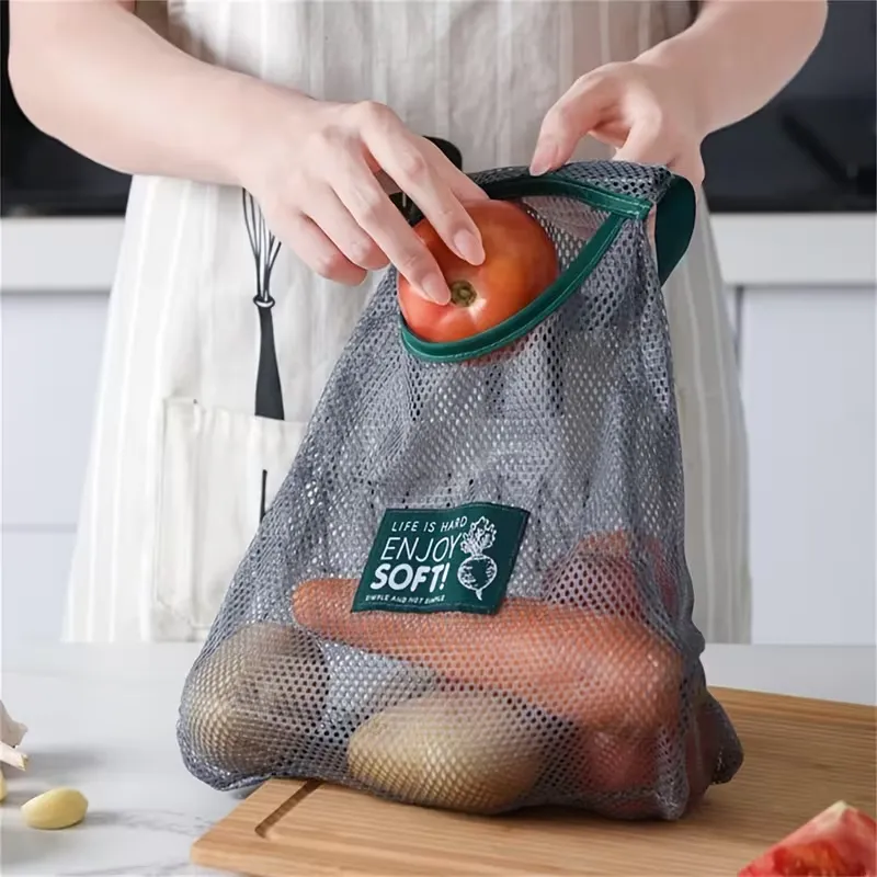 Wall-Mounted Mesh Produce Bag