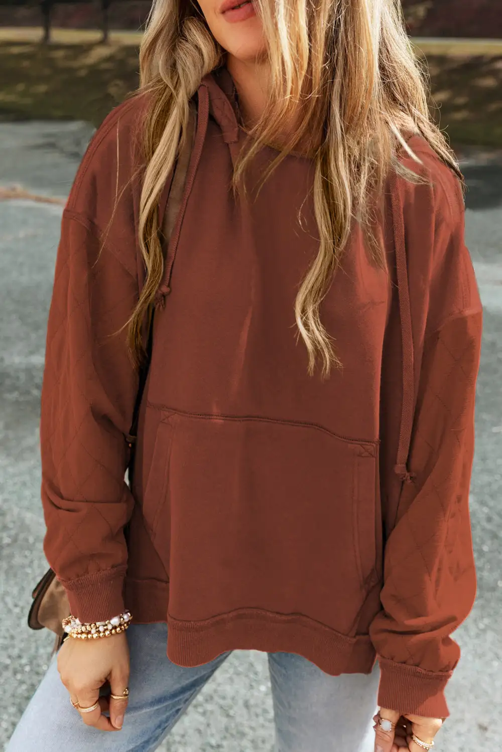 Refined Patchwork Hoodie