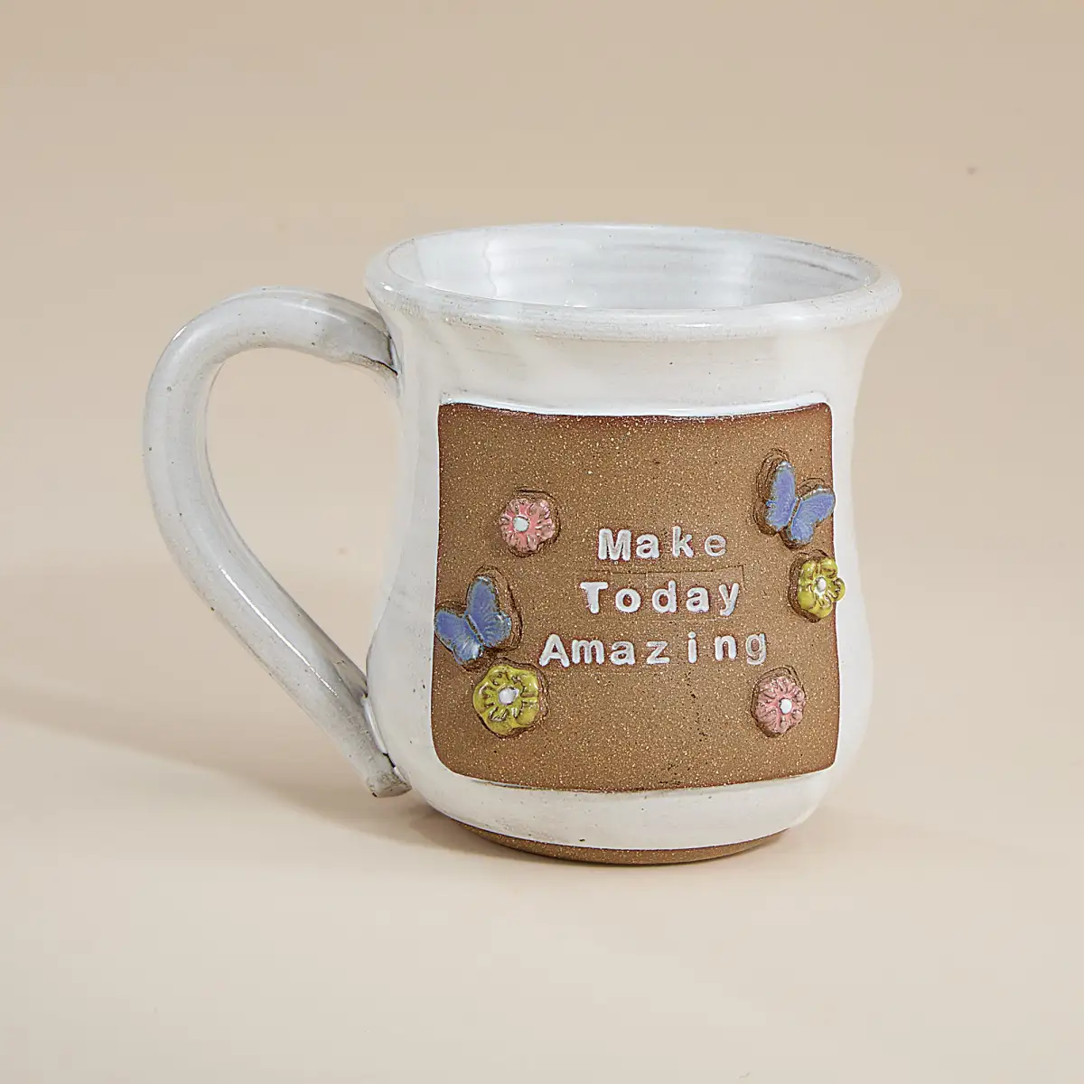 Classic Sculpted Ceramic Everyday Drinking Mug