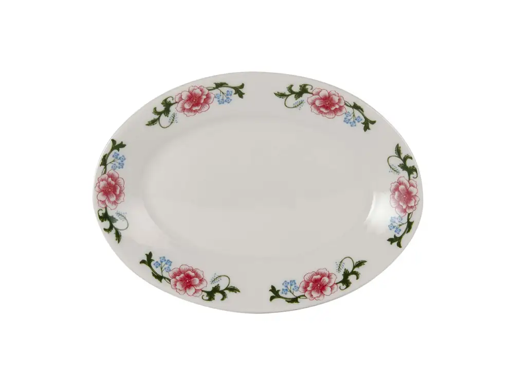 Floral Oval Platter