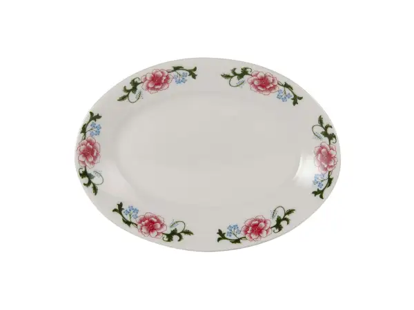 Floral Oval Platter