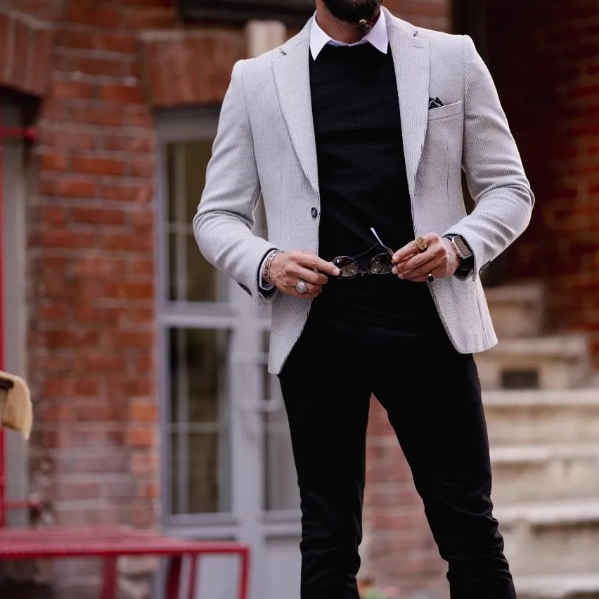 Mono Collar Slim Fit Jacket