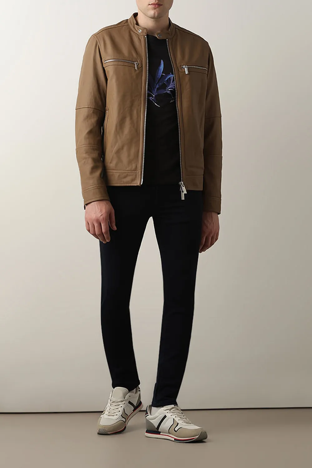 Dark Blue Mid Rise Washed Slim Fit JEANS
