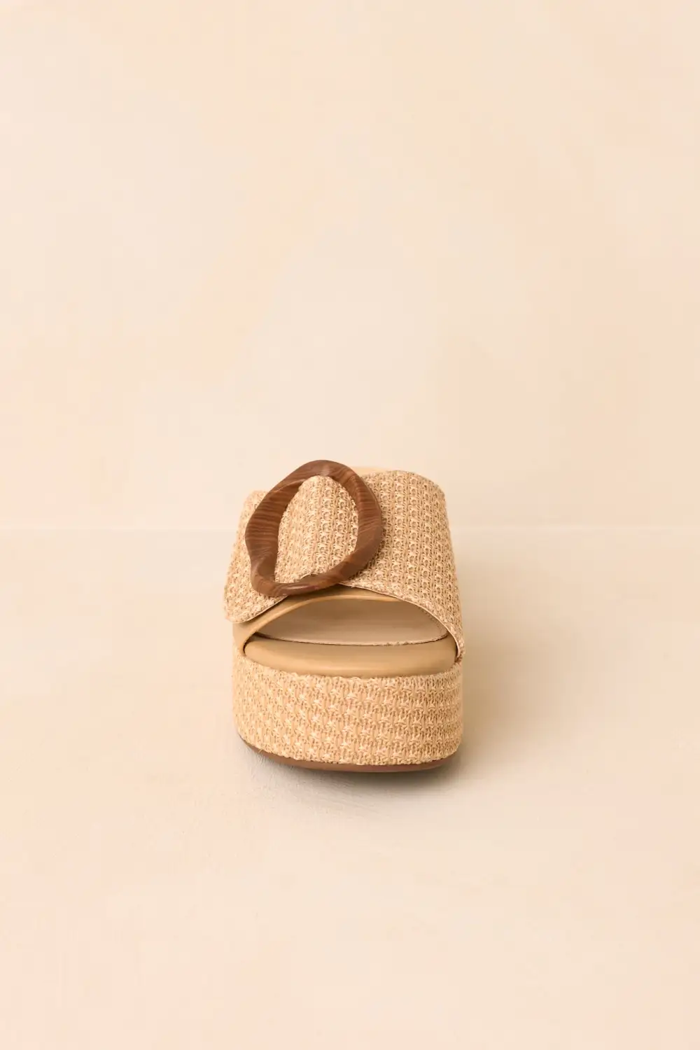 Platform Woven Slippers