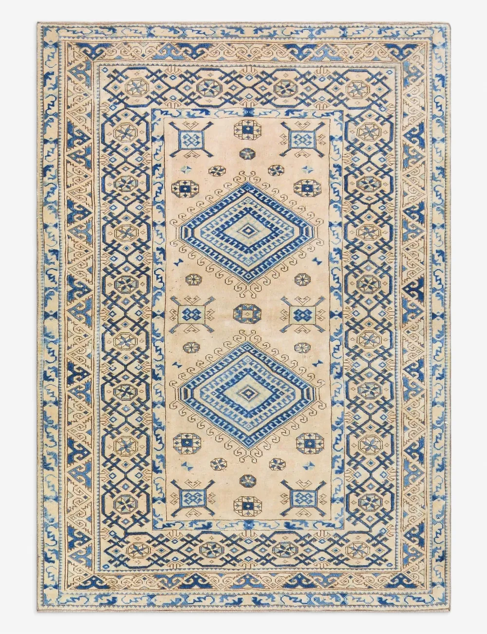 Rich Distinctive Striking Turkish Inspired Hand Knotted Wool Area Rug