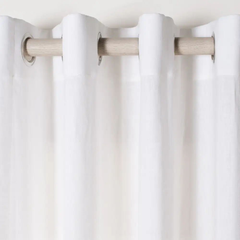 Sheer Cotton Grommet Curtain Panel