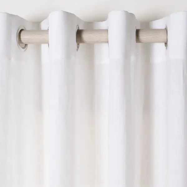 Sheer Cotton Grommet Curtain Panel