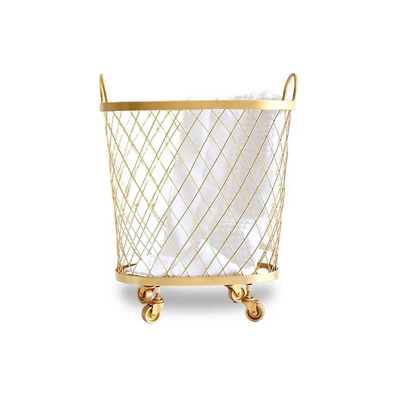 Steel Rolling Laundry Basket