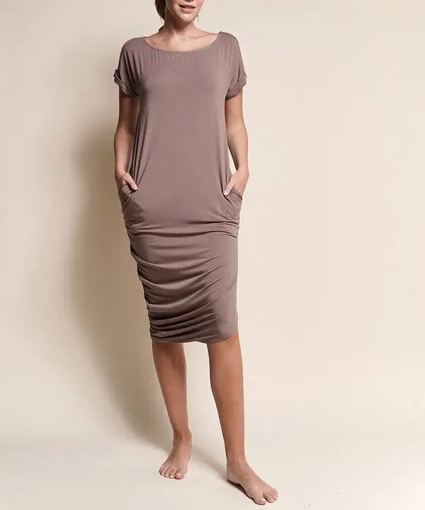 Bamboo Asymmetric Dolman Dress