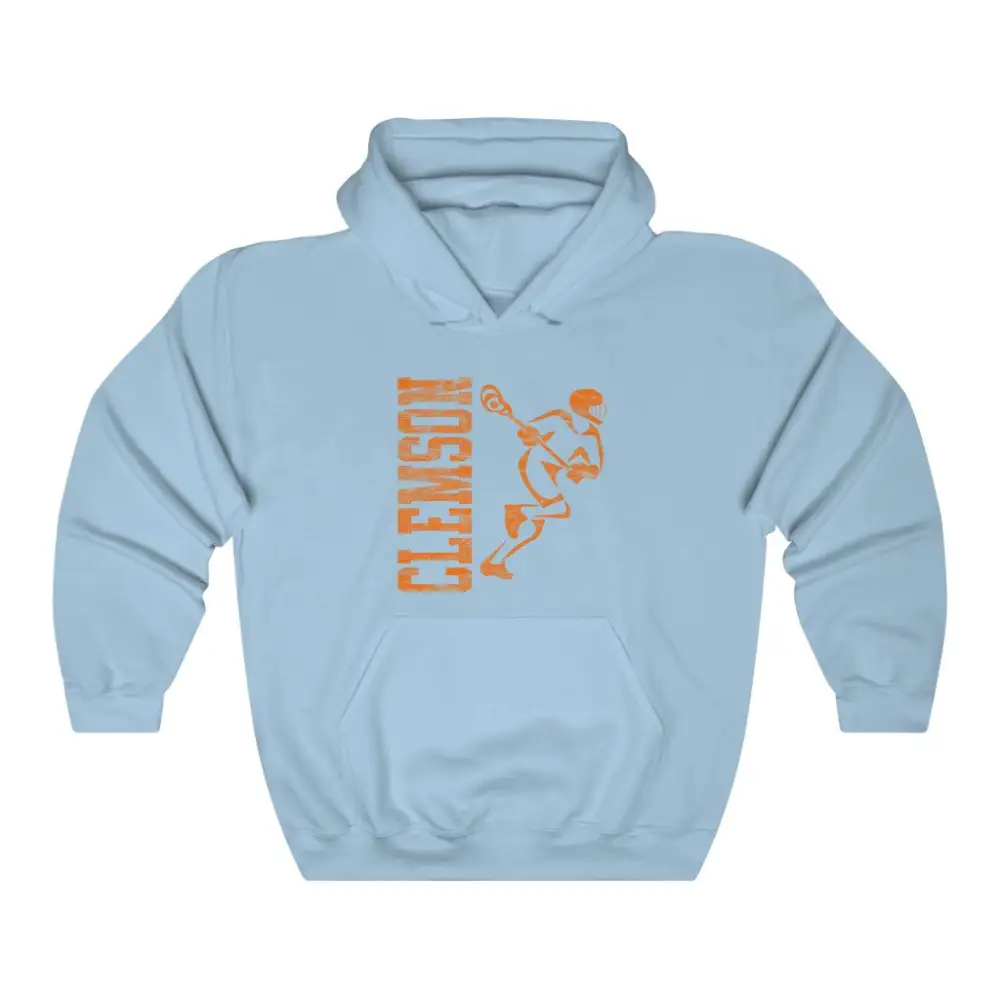Soft Fleece Vintage Player Lacrosse Graphic Pullover Hoodie