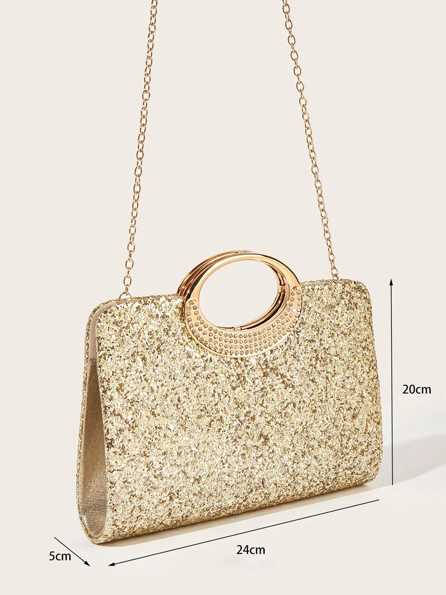 Luna Retro Large Round Ring Handbag