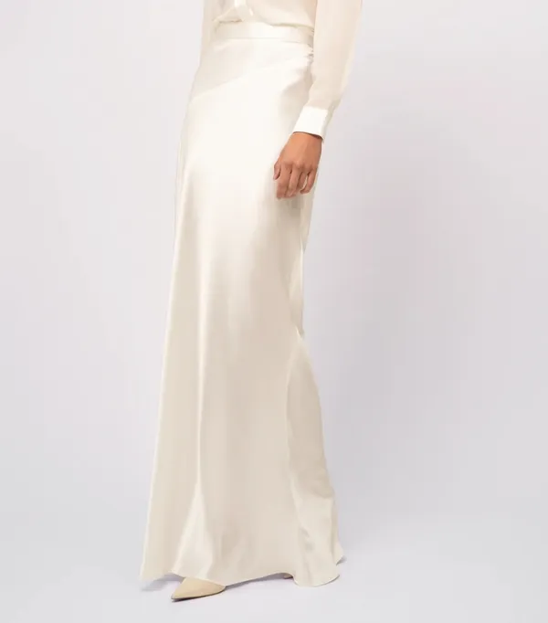 Draped Maxi Skirt