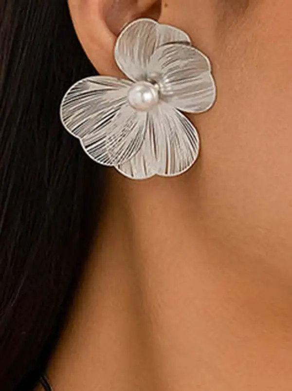 Contemporary Textured Accent Earrings