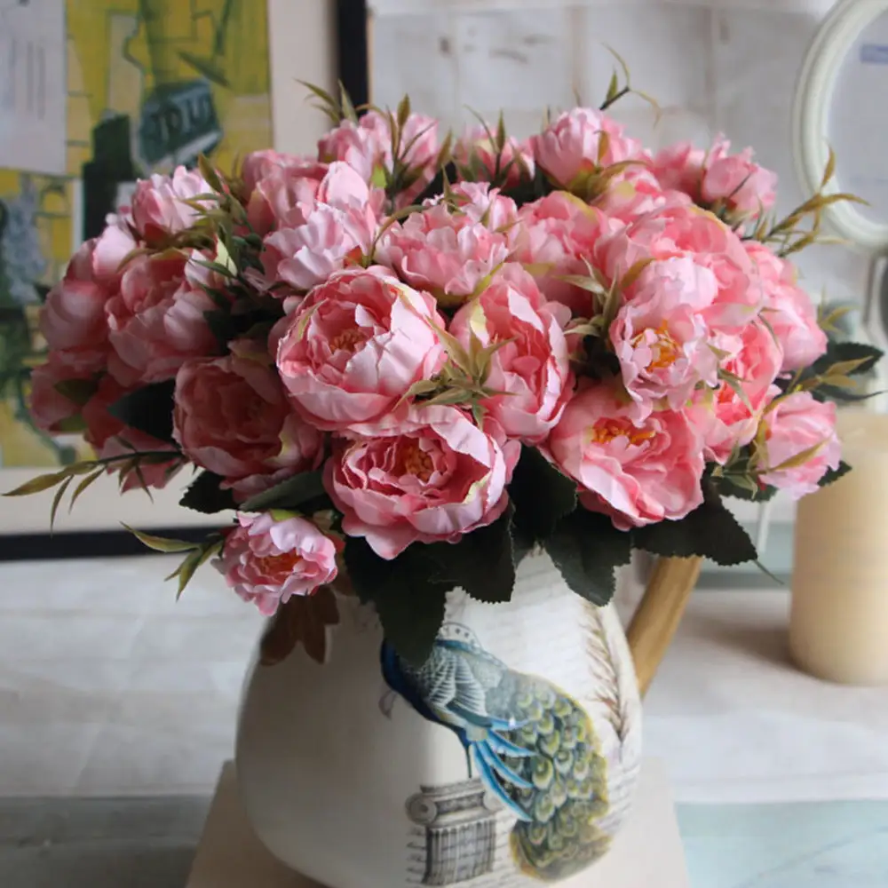 Layered Artificial Peony Bouquet