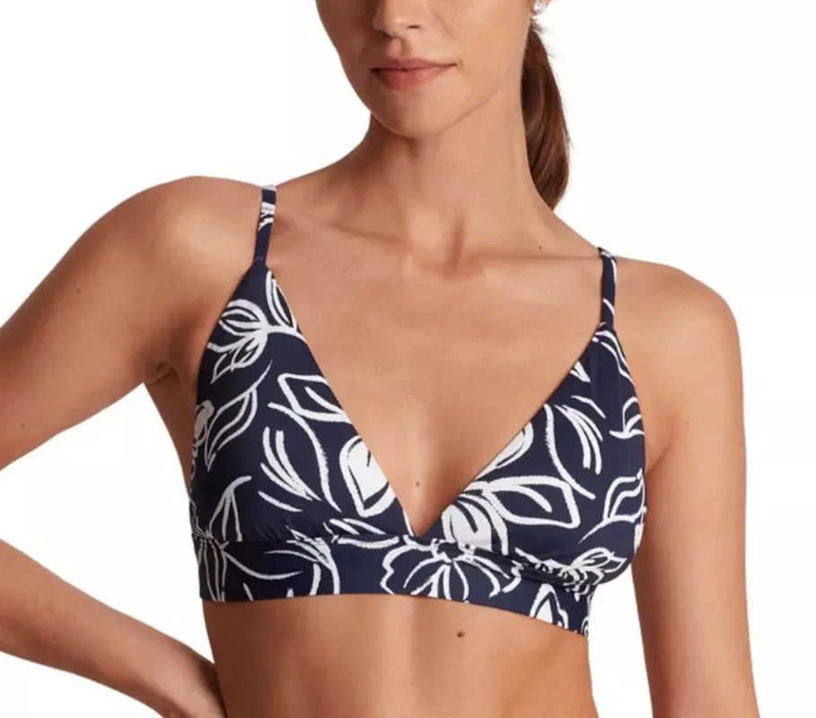 Printed Floral Nylon Bikini Top