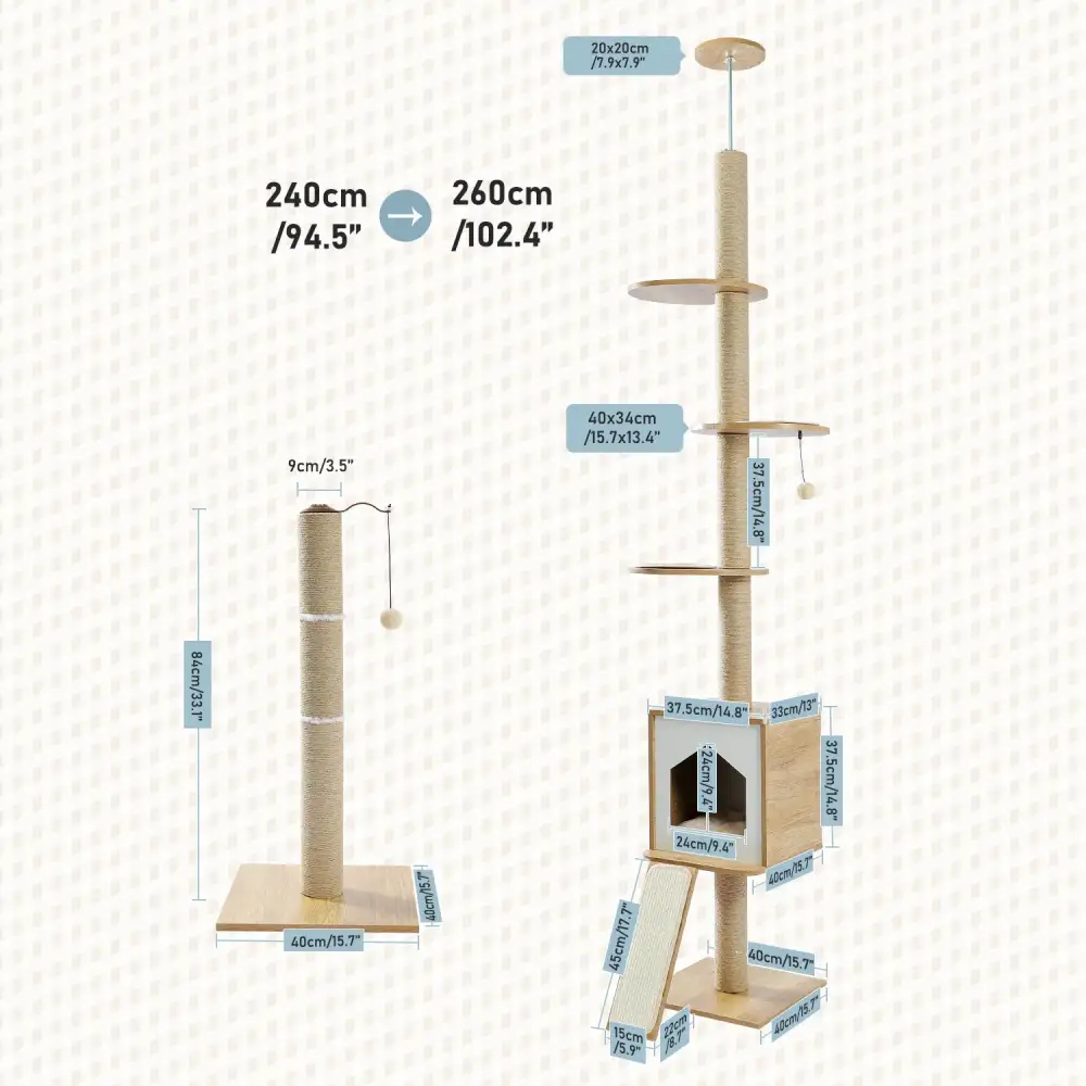 Indoor Pet Activity Tower Cat Tree