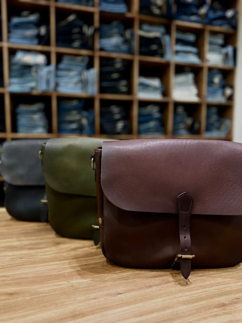 Leather Postman Shoulder Bag