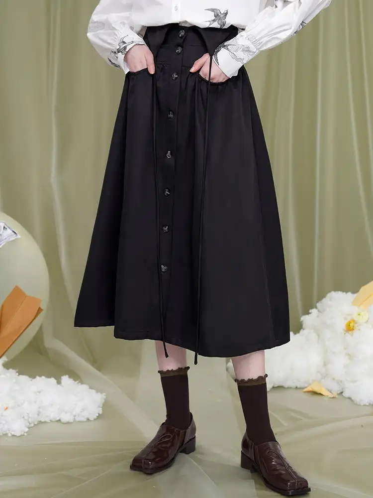 High Waist Flared Skirt