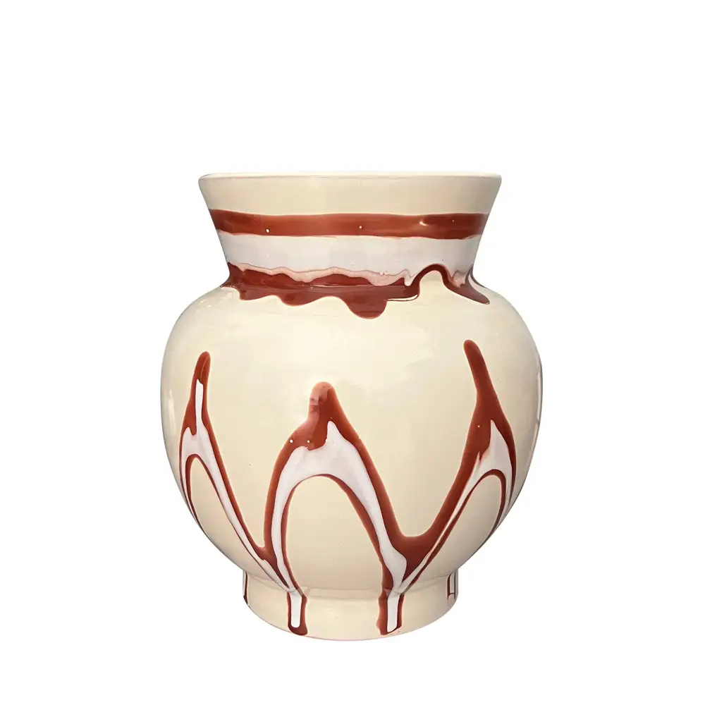 Hand-Painted Ceramic Vase