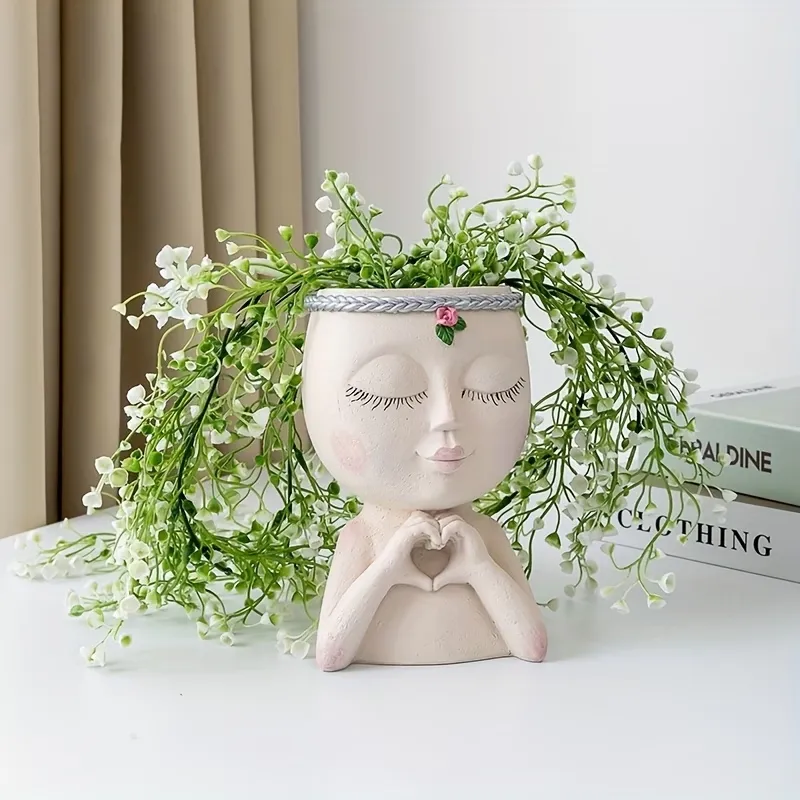 Face-Shaped Planter