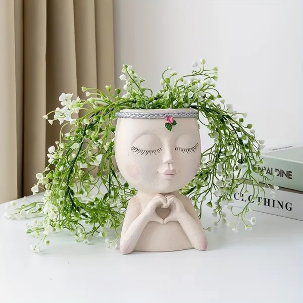 Face-Shaped Planter