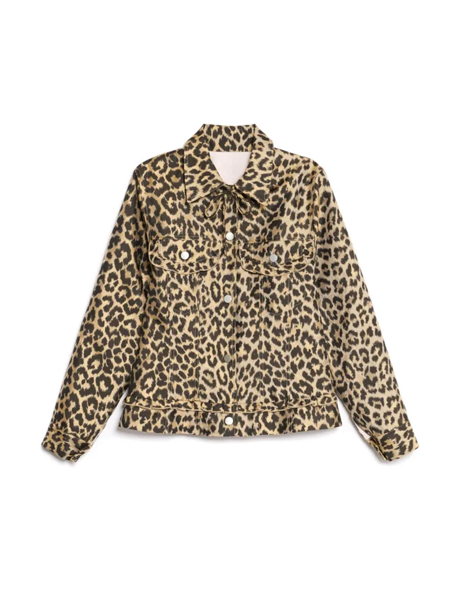 Leopard Jacquard Jacket