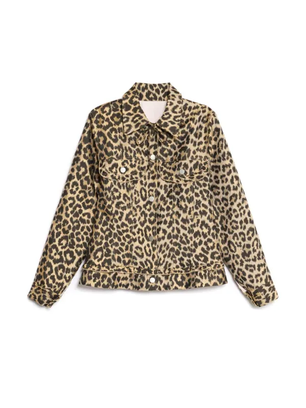 Leopard Jacquard Jacket