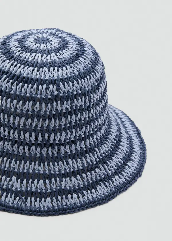 Casual Style Natural Fibre Bucket Hat