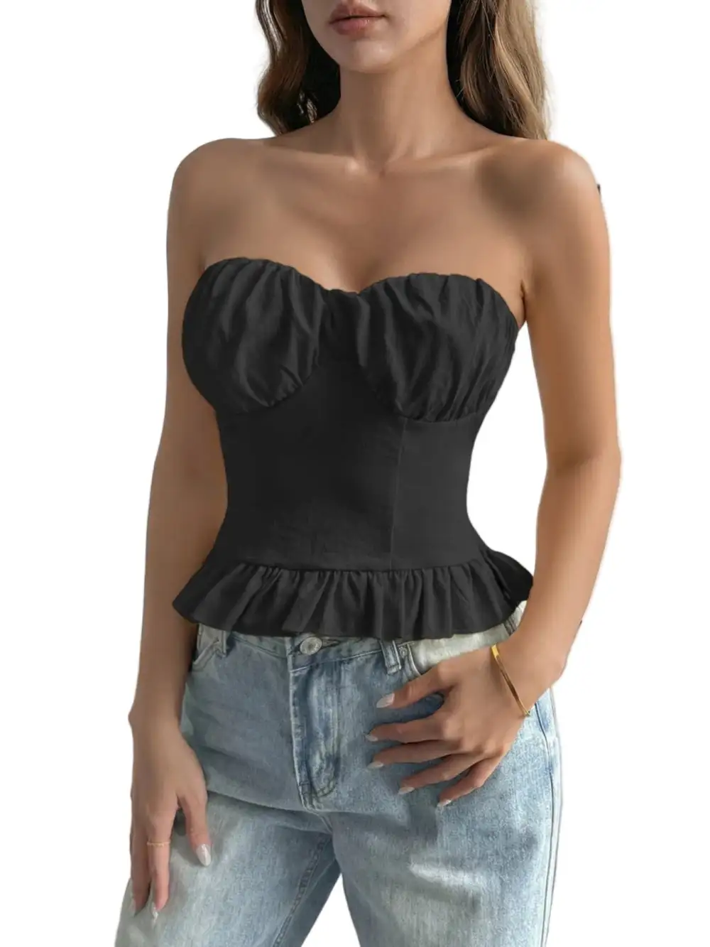 Ruffled Tube Top