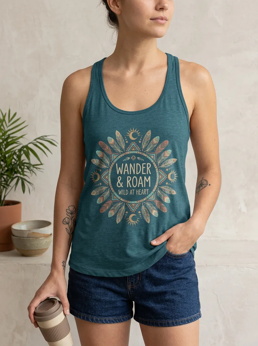 Wander Roam Boho Tank Top