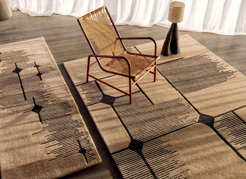 Wool Tufted Geometric Curated Area Rug