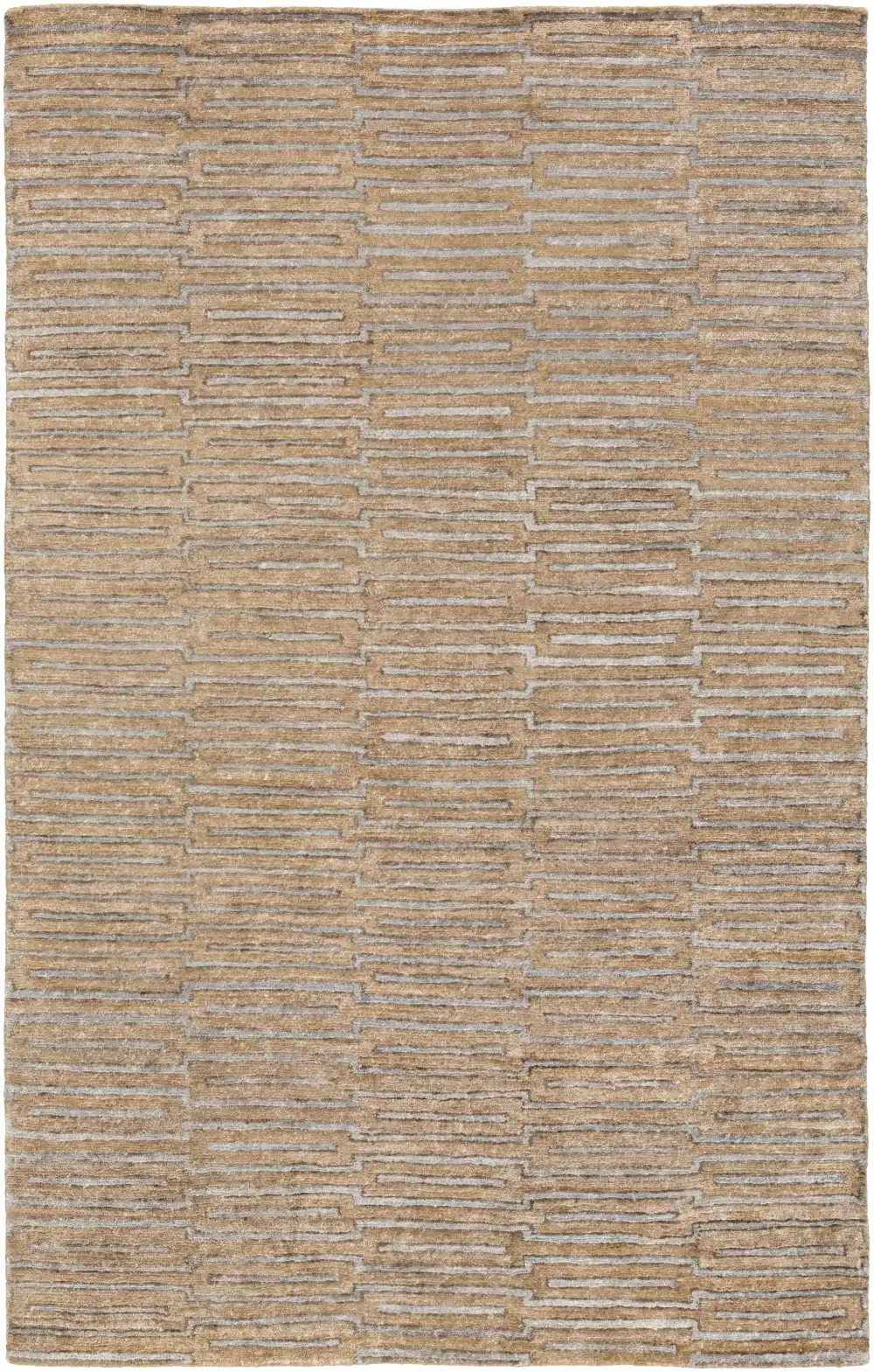 Balanced Contemporary Hand Knotted Area Rug