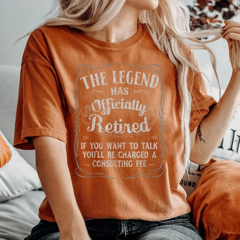 The Legend Has Officially Retired Retirement Women Women's Oversized Comfort T-Shirt