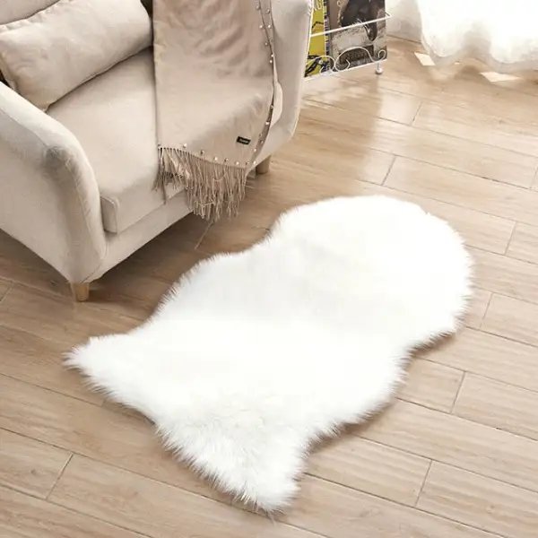 Faux-Fur Decorative Area Rug