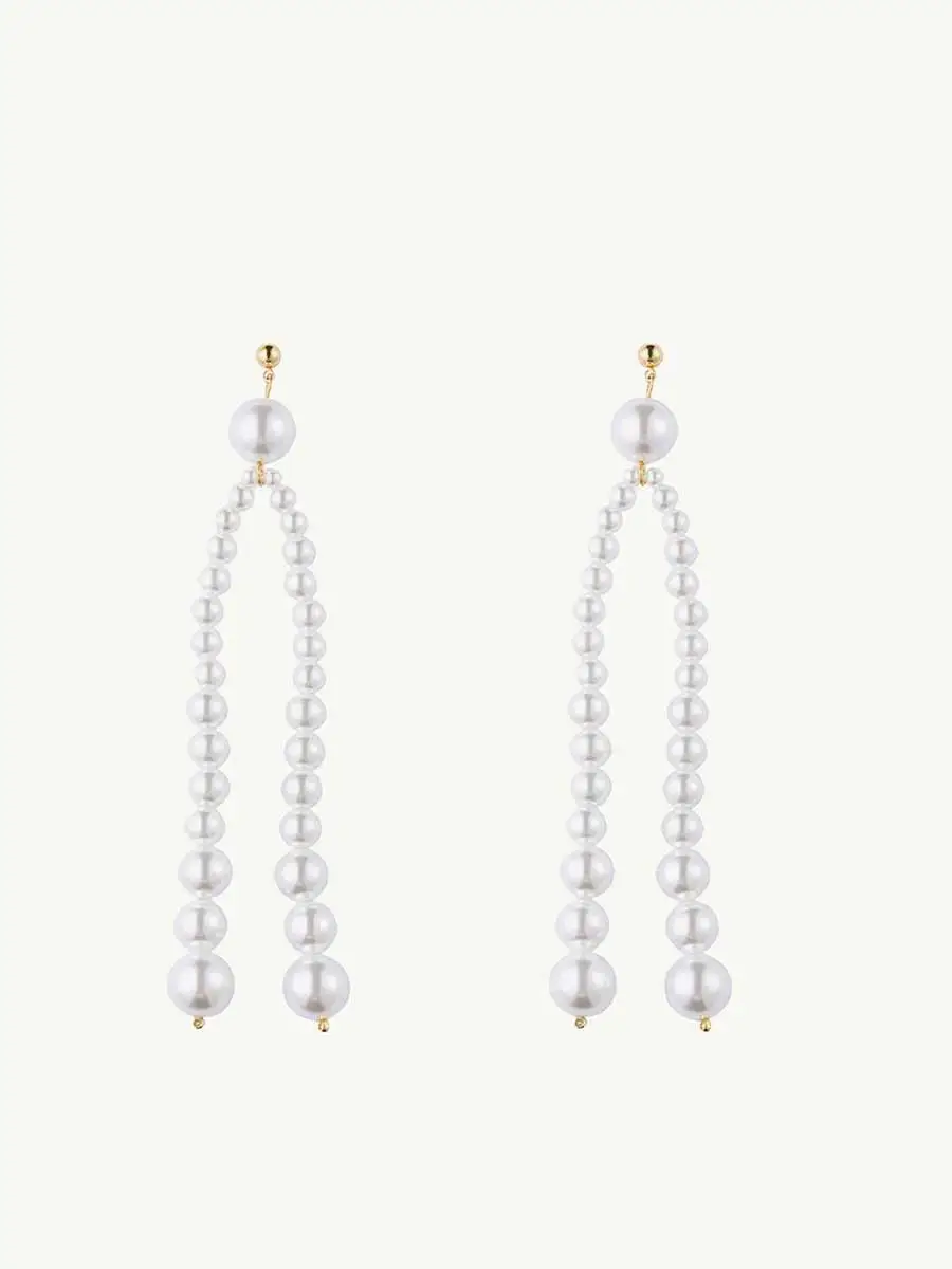 Talia Pearl Chandelier Drop Earrings