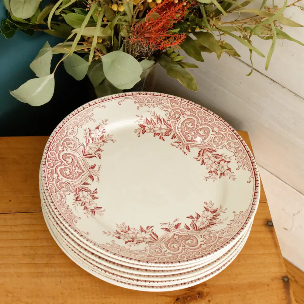 Artful Transferware Dinner Plate