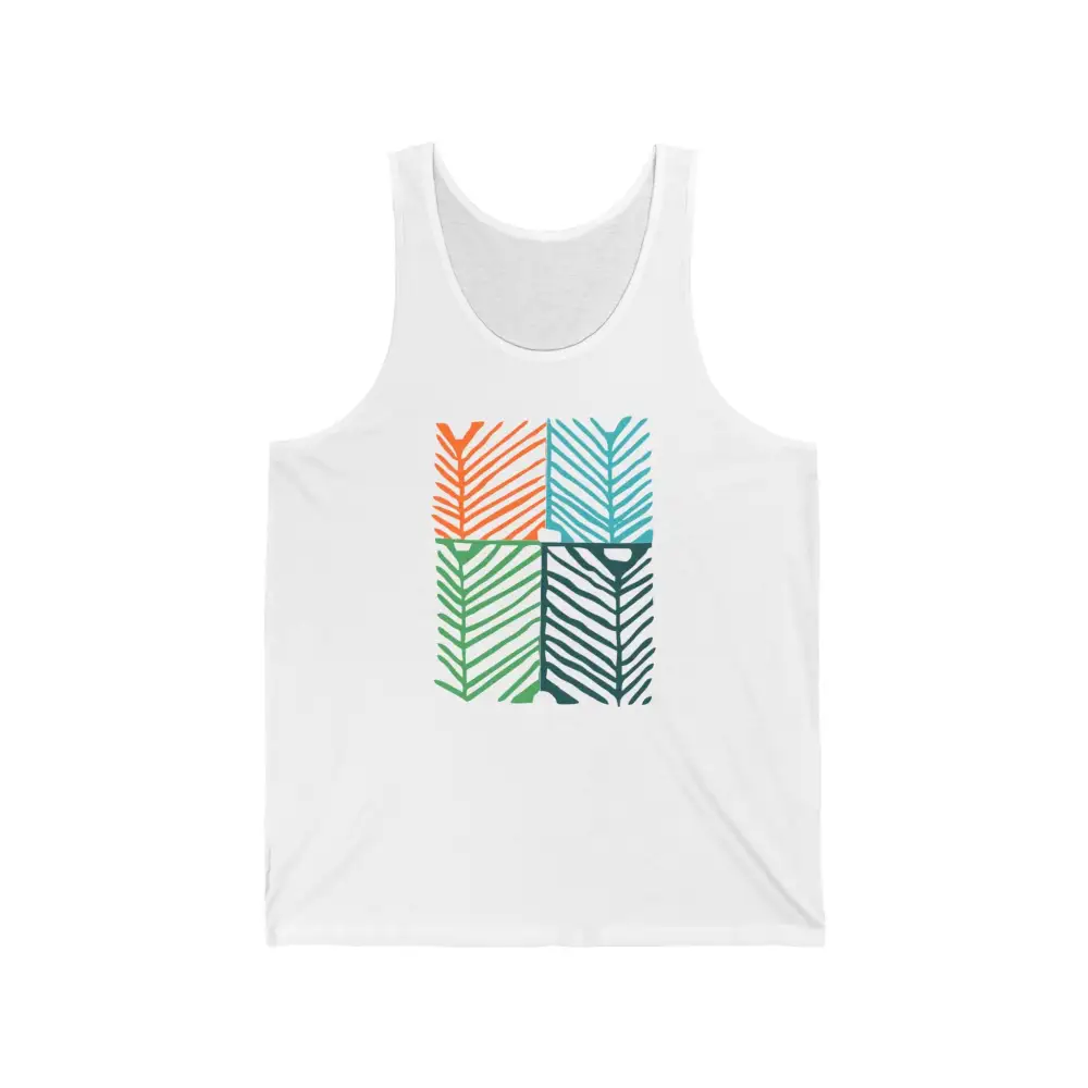 Tropical Frond Graphic Tank Top