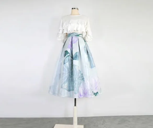 Textured Polished Everyday Casual Skirt