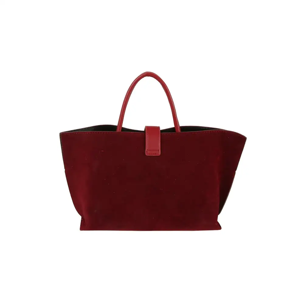 Latch Suede Tote Bag
