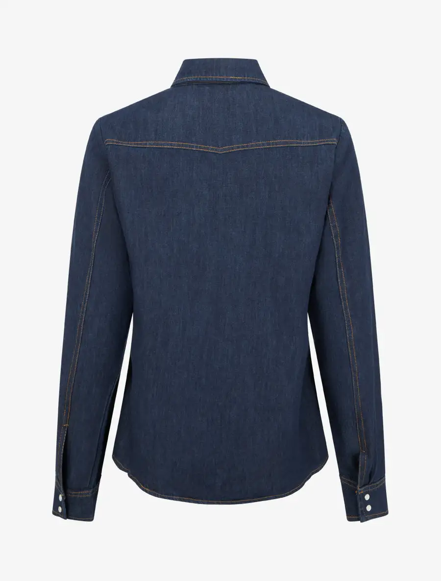 Textured Long Sleeve Straight Fit Stand Collar Casual Shirt