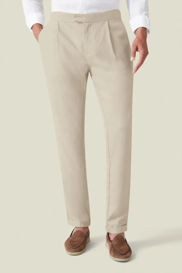Elegant Pocket Trousers-Green
