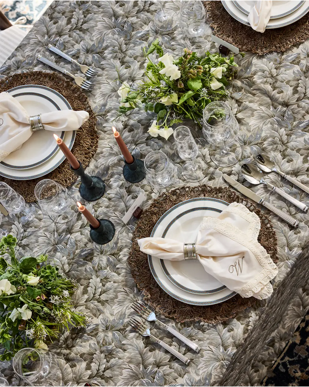Botanical Linen Tablecloth