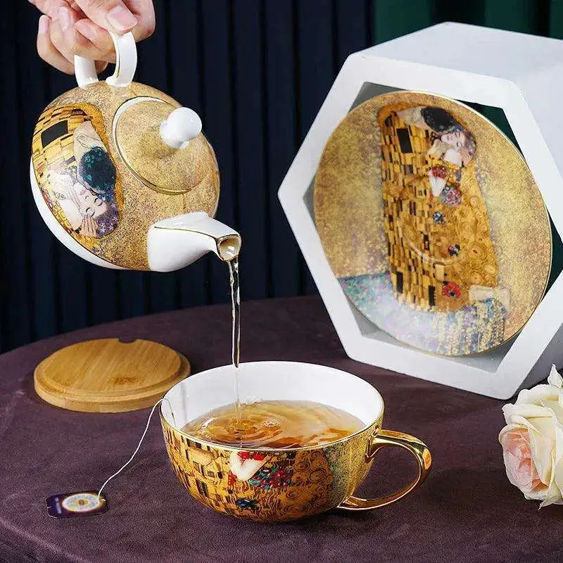 Bone Tea Set Table