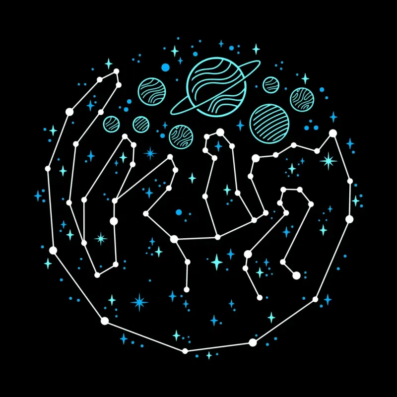 Cosmic Hand Hoodie, Unique Space Fashion Item