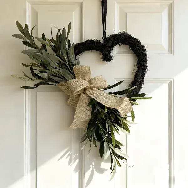 Heart-Shaped Olive Wreath