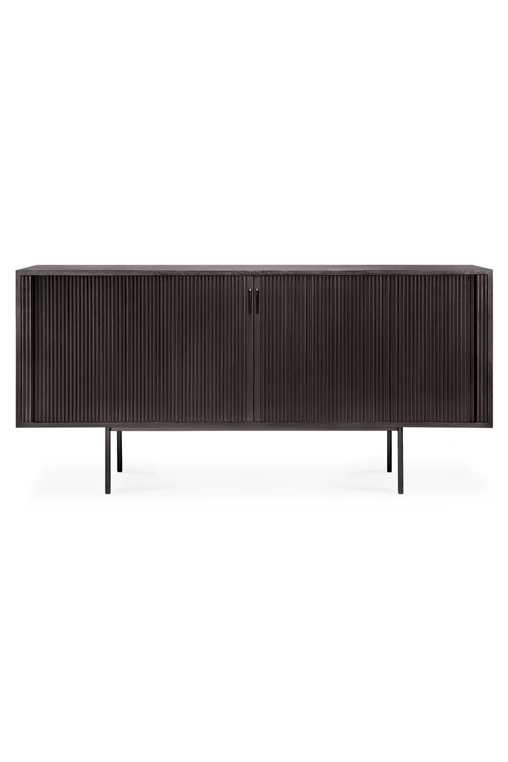 Varnished Teak Industrial Sideboard