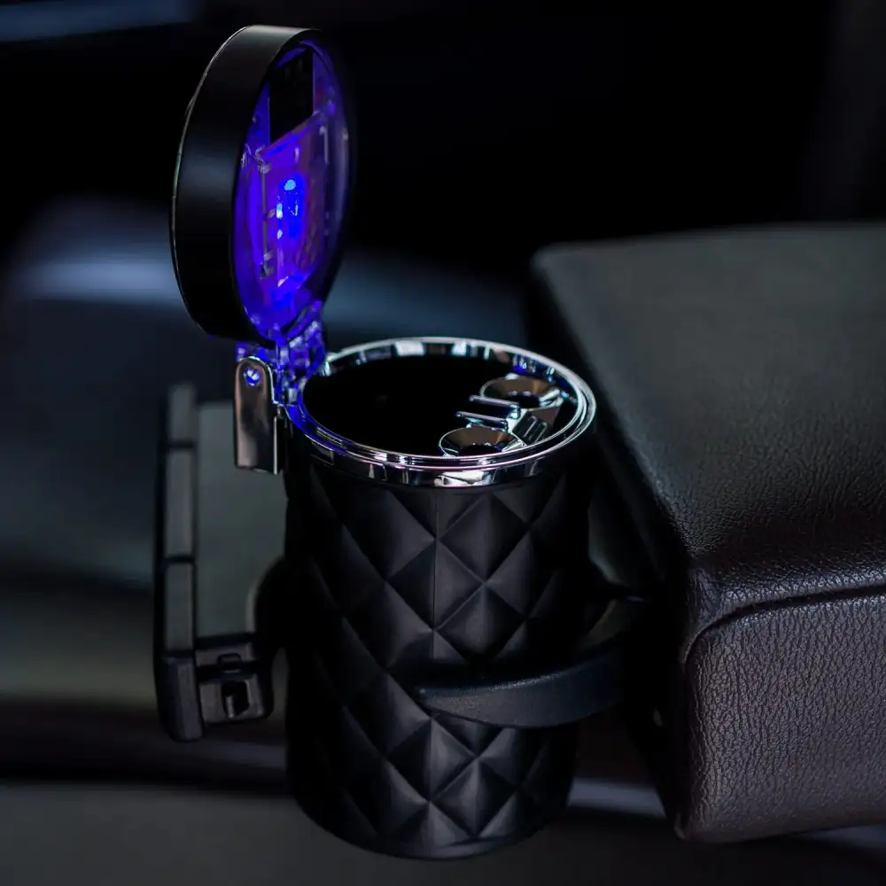 Illuminated Covered Car Ashtray